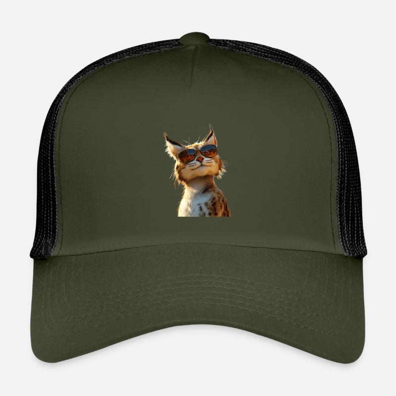 Lynx Chat sauvage Grands chats Chats Mignon Lynx Casquette trucker enfant