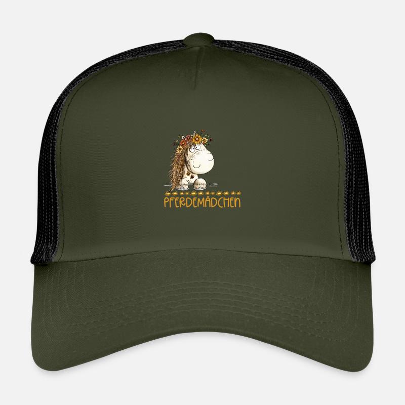 Pferdemädchen Spruch Mit Süßem Pferd Kinder Trucker-Cap