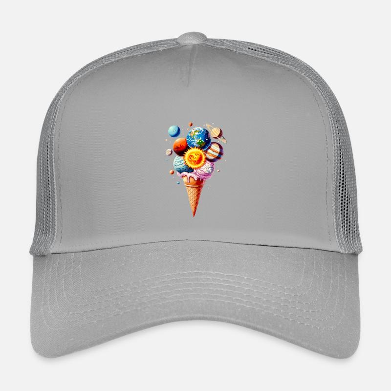Planeten Eiscreme Waffel Eis Kinder Trucker-Cap