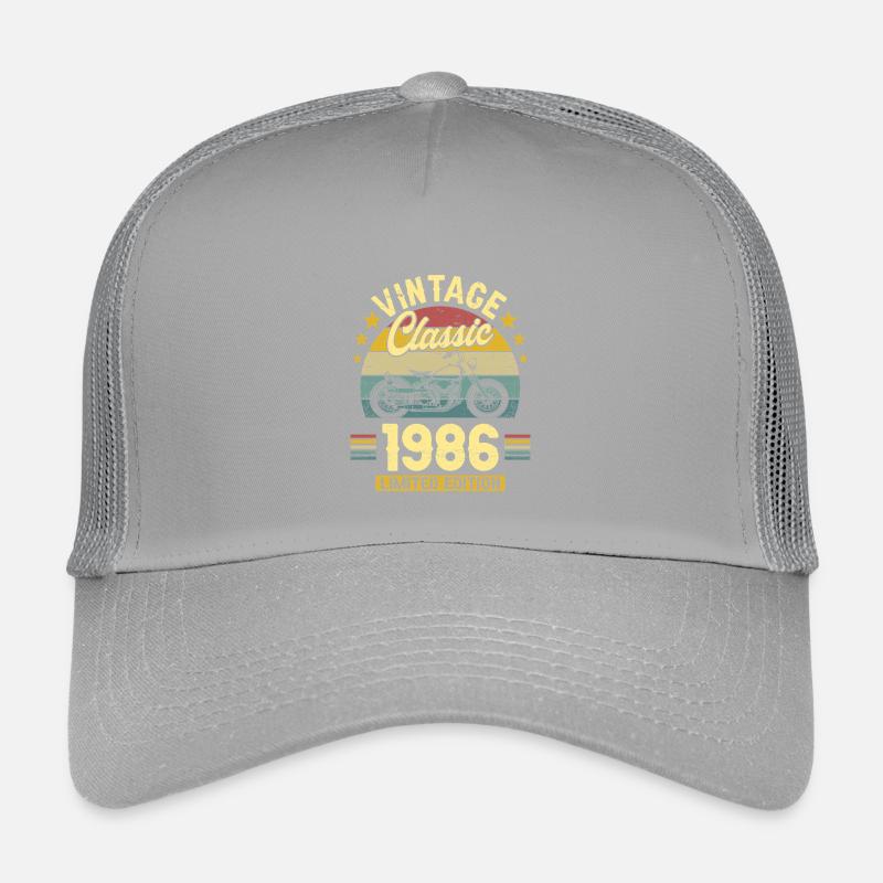 1986 Biker 40. Geburtstag Mann Kinder Trucker-Cap