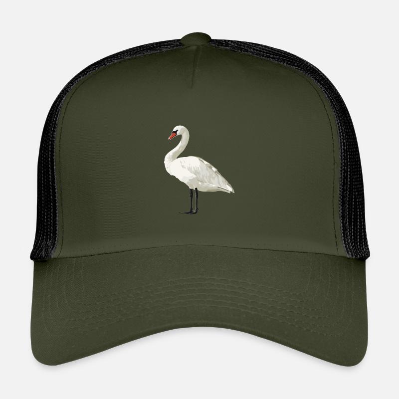 Schwäne Schwan - Kinder Trucker-Cap - Olive/Schwarz