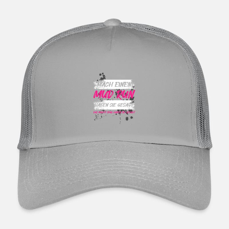 Mach einen Mud run Schlammlauf Mud Run Muddy Race Kinder Trucker-Cap