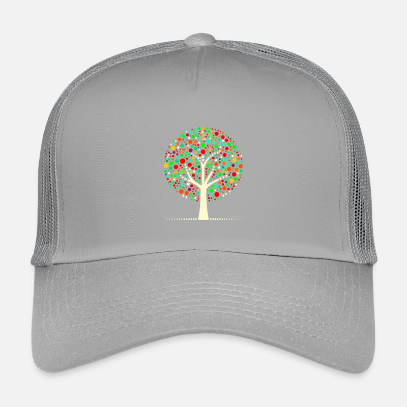 Arbre à points coloré Casquette trucker enfant