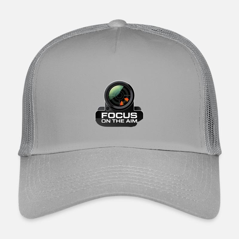 Focus sur le graphique de l’objectif de visée Casquette trucker enfant