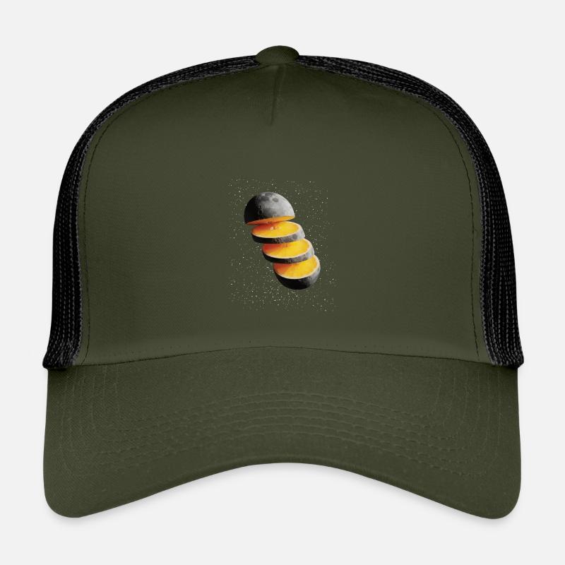 Sliced Lemon Moon Moon Lemon Kids’ Trucker Cap