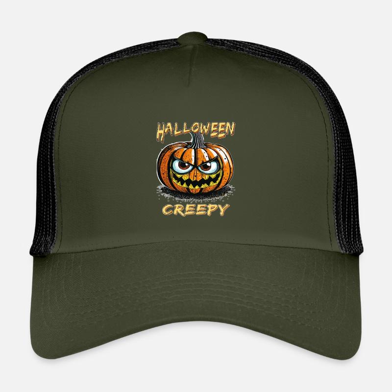 HALLOWEEN PUMPKIN CREEPY Kids’ Trucker Cap