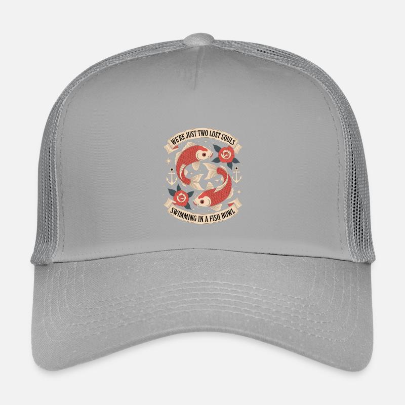 Deux âmes perdues - Style de tatouage de poisson koi Casquette trucker enfant