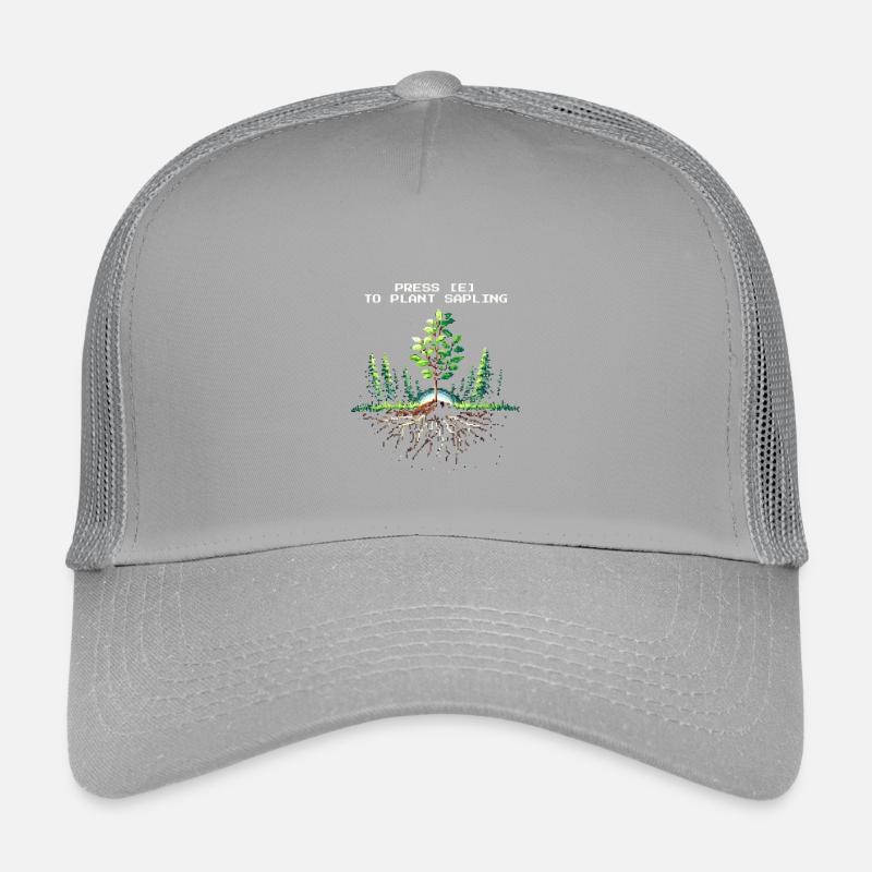Drücke [E] Setzling pflanzen | Aufforstung Kinder Trucker-Cap