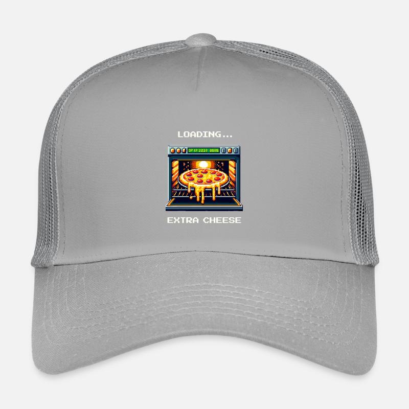 Loading... Extra Käse | Pizza Gaming Humor Kinder Trucker-Cap