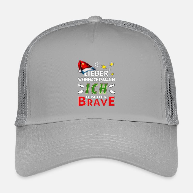 WEIHNACHTSMANN ICH BIN DER BRAVE Kinder Trucker-Cap
