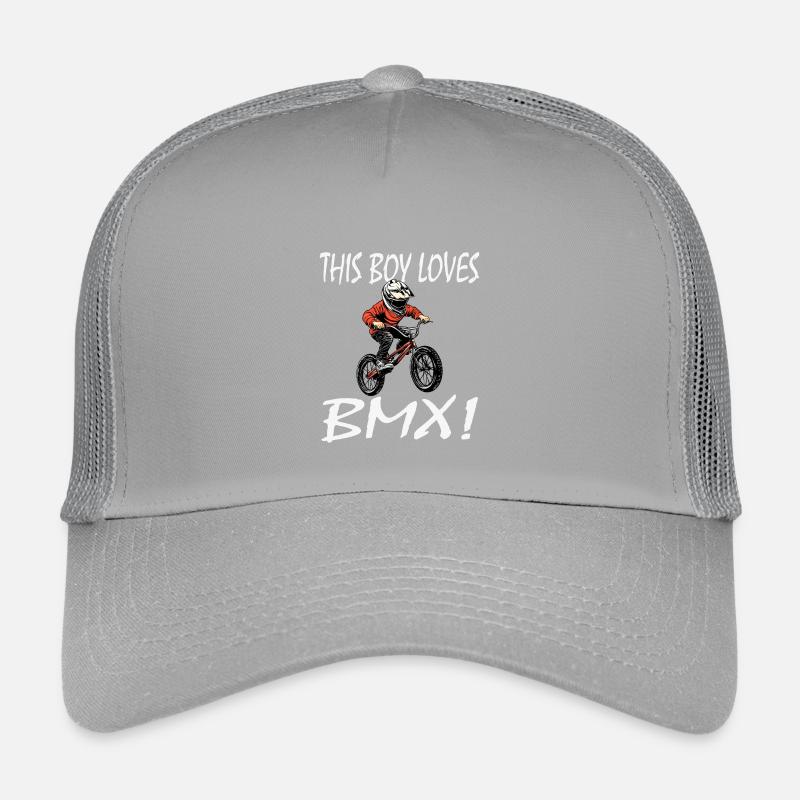 Boy loves BMX Kids’ Trucker Cap