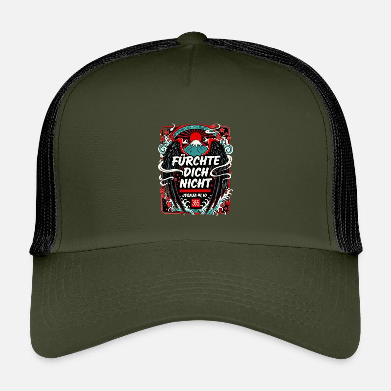 FEAR NOT Japan Cherry Blossoms Fuji Kids’ Trucker Cap