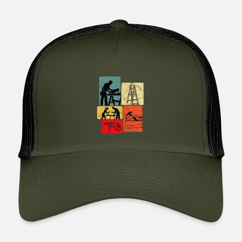 Workshop Collage Building Crafts Kids’ Trucker Cap