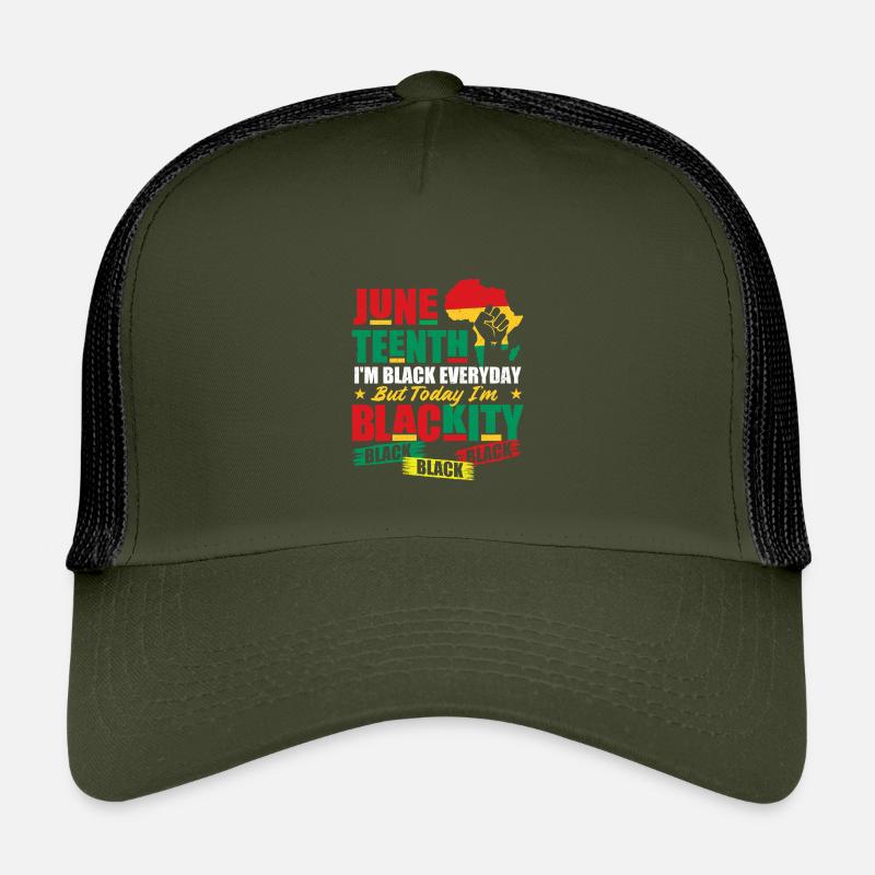 Juneteenth Ich bin Blackity Black Black Black Black Kinder Trucker-Cap