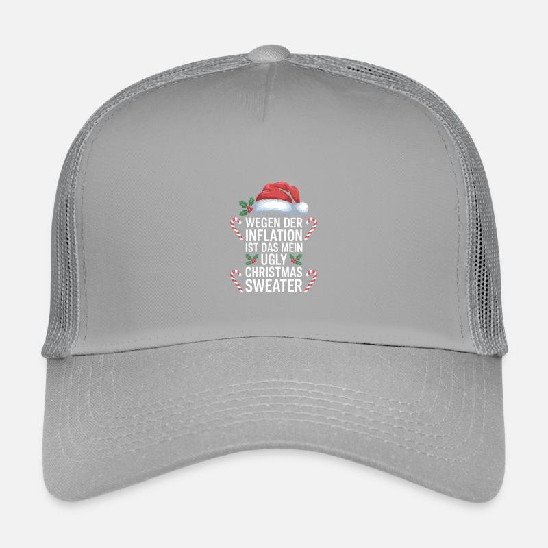 Pull de Noël moche et moche de l’inflation Casquette trucker enfant