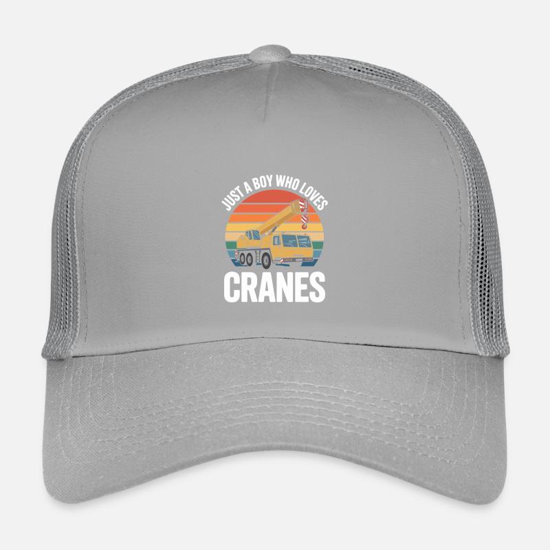 Crane Love dans un coucher de soleil rétro Casquette trucker enfant