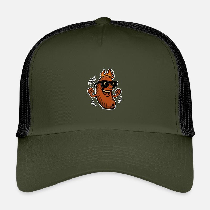 Bratwurst mit Sonnebrille Kinder Trucker-Cap