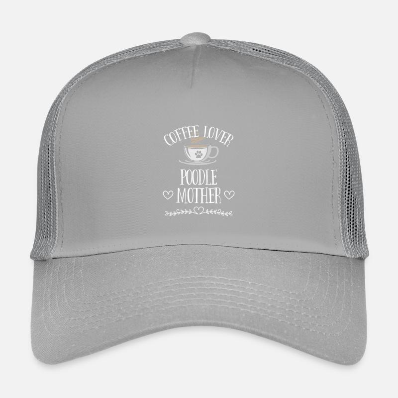 Mère caniche amoureuse du café Casquette trucker enfant