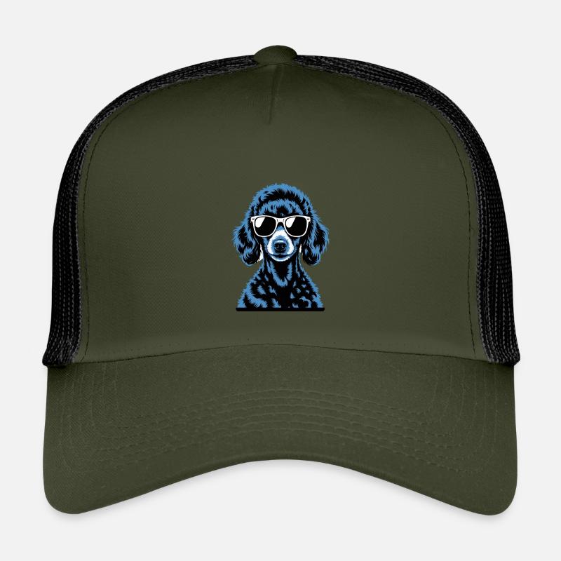 black poodle Kids’ Trucker Cap