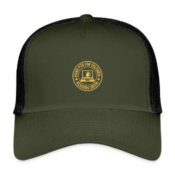 St Patrick's Day - Kids’ Trucker Cap - olive/black - Front