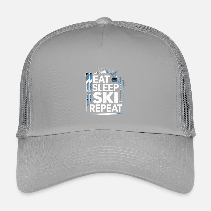 Manger, dormir, skier, répéter Casquette trucker enfant