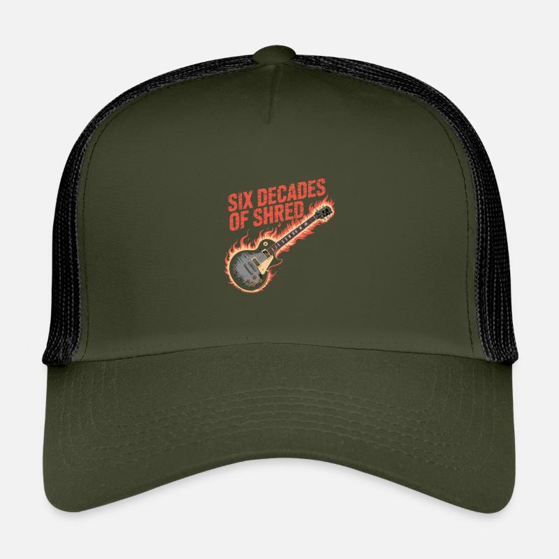 Six décennies de feu de guitare rock Casquette trucker enfant