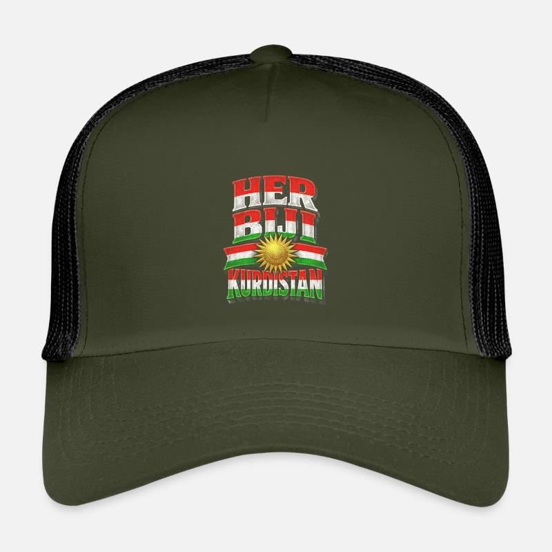 Her Biji Kurdistan Kurde Kurden Kinder Trucker-Cap