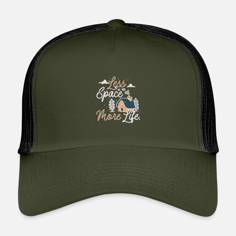 Tiny House Less Space More Life Kinder Trucker-Cap