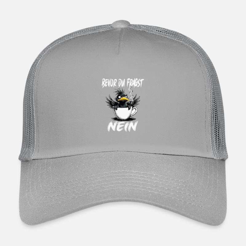 Morgenmuffel Kaffee Kein Bock Rabe Schlechte Laune Kinder Trucker-Cap