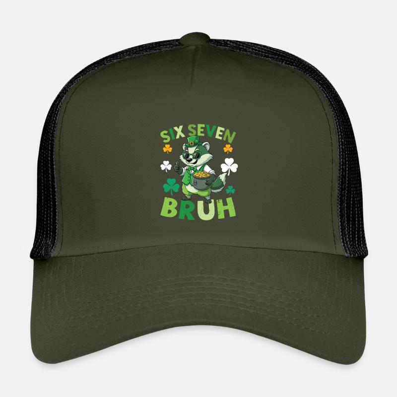 St. Patrick's Day Waschbär Kinder Trucker-Cap