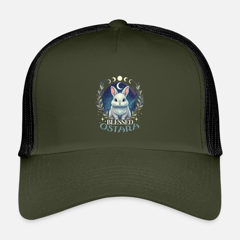 Joyeuses Pâques Ostara Rabbit Casquette trucker enfant