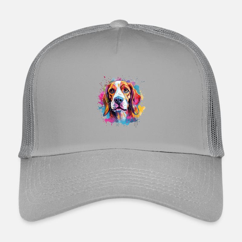 Farbenfroher Hunde-Splash-Art-Beagle Kinder Trucker-Cap