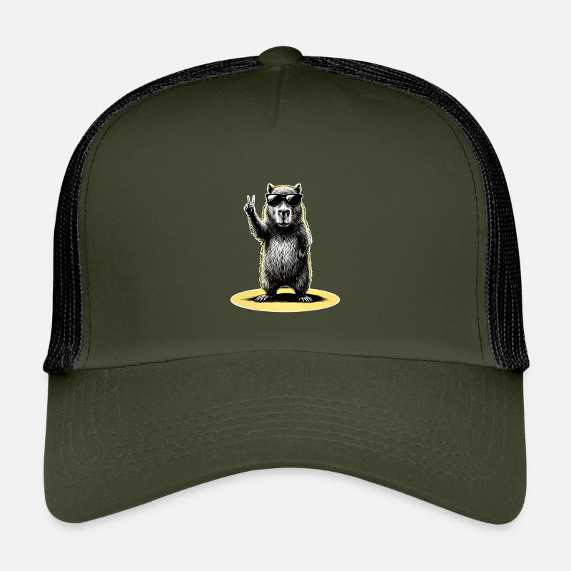 Capybara Peace Kinder Trucker-Cap