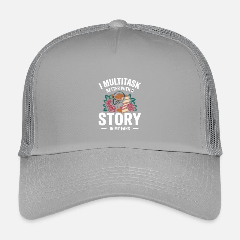Hörbücher Multitasking Stories Bücher Nerd Kinder Trucker-Cap