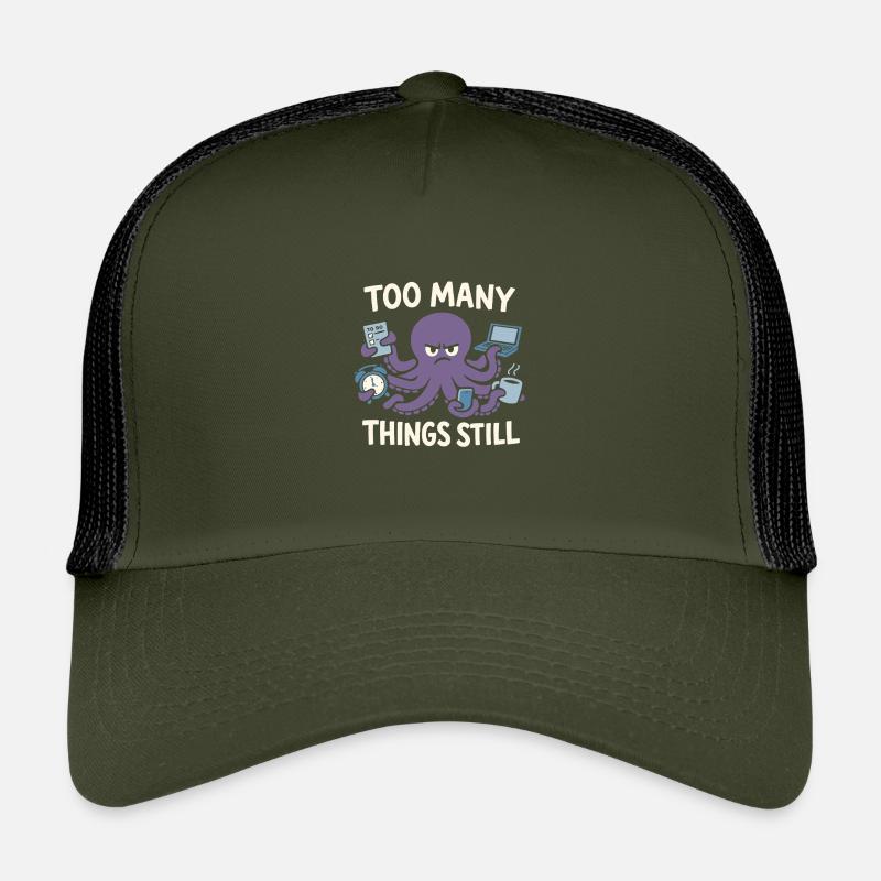 Pieuvre drôle surstimulée Casquette trucker enfant