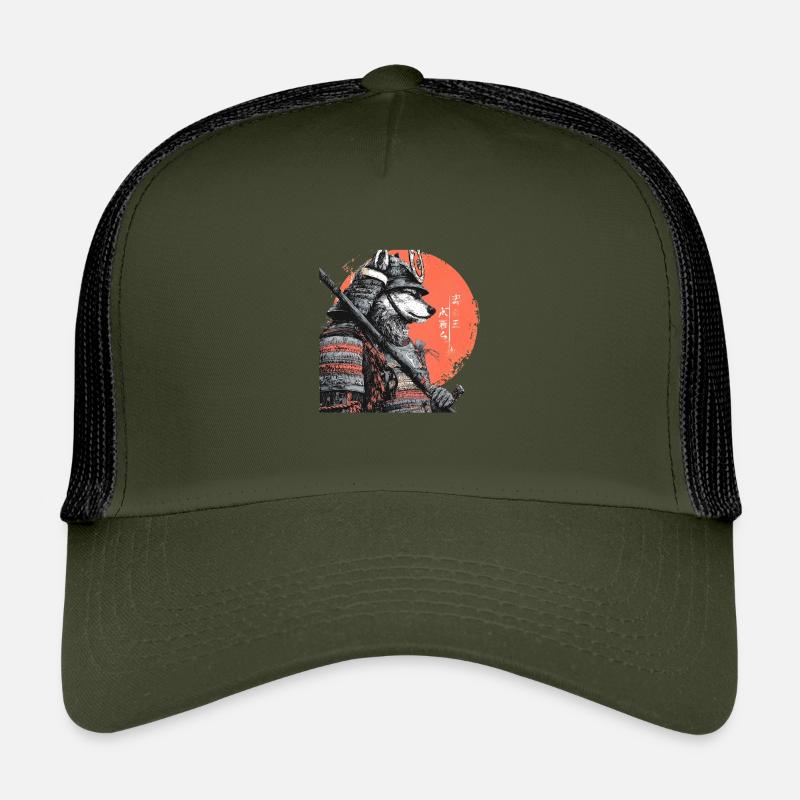Loup en armure samouraï Casquette trucker enfant