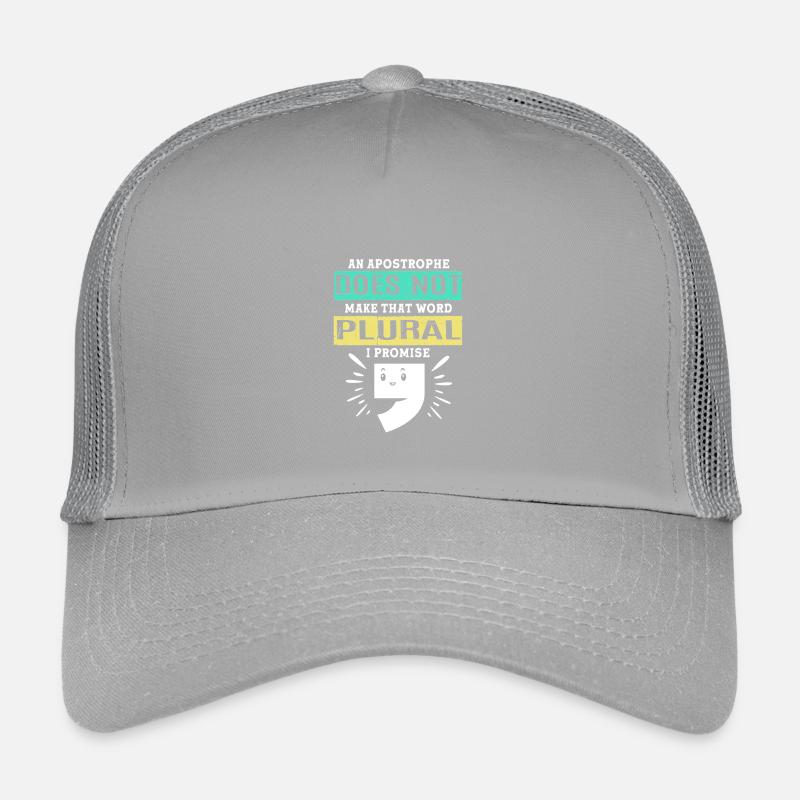 Grammatik Englisch Rechtschreibung Kinder Trucker-Cap