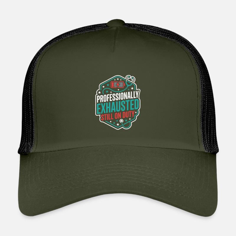 Infirmière de nuit, fatiguée Casquette trucker enfant