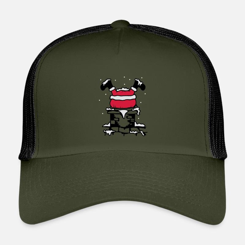 Le Père Noël coincé dans la cheminée Casquette trucker enfant