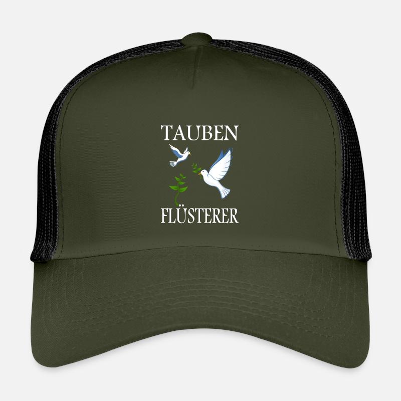 Tauben Flüsterer - Kinder Trucker-Cap - Olive/Schwarz