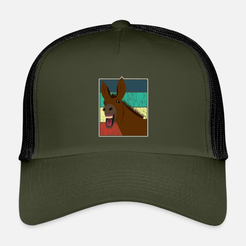 Maultier Muli Esel Pferd Vintage Geschenk Kinder Trucker-Cap