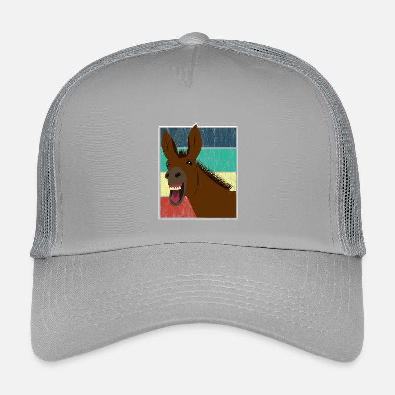 Maultier Muli Esel Pferd Vintage Geschenk Kinder Trucker-Cap