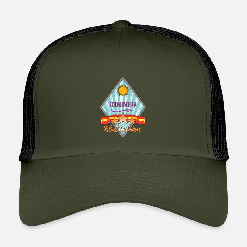 Île de Formentera Emblème des Baléares Casquette trucker enfant