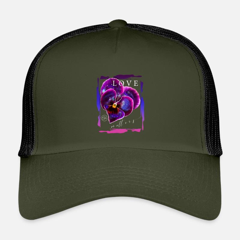 Love matters Blume Valentinstag Romantiker Spruch Kinder Trucker-Cap