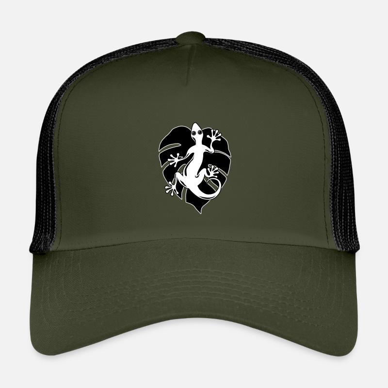 Salamander and leaf Kids’ Trucker Cap