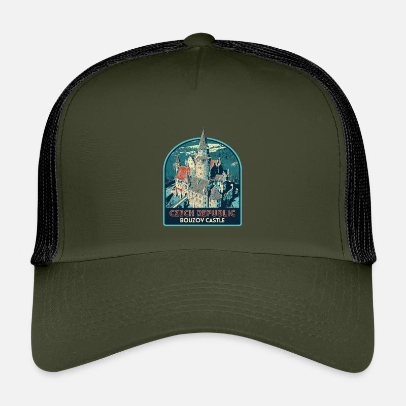 Illustration Château Bouzov, République Tchèque Casquette trucker enfant