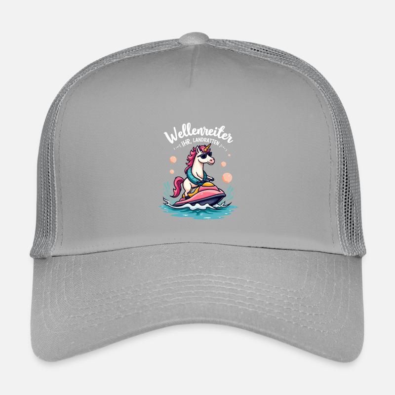 Cavalier de vague licorne rose Casquette trucker enfant