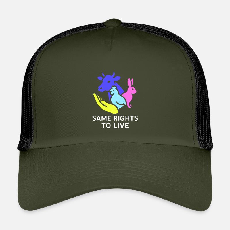 same rights to live - Kinder Trucker-Cap - Olive/Schwarz