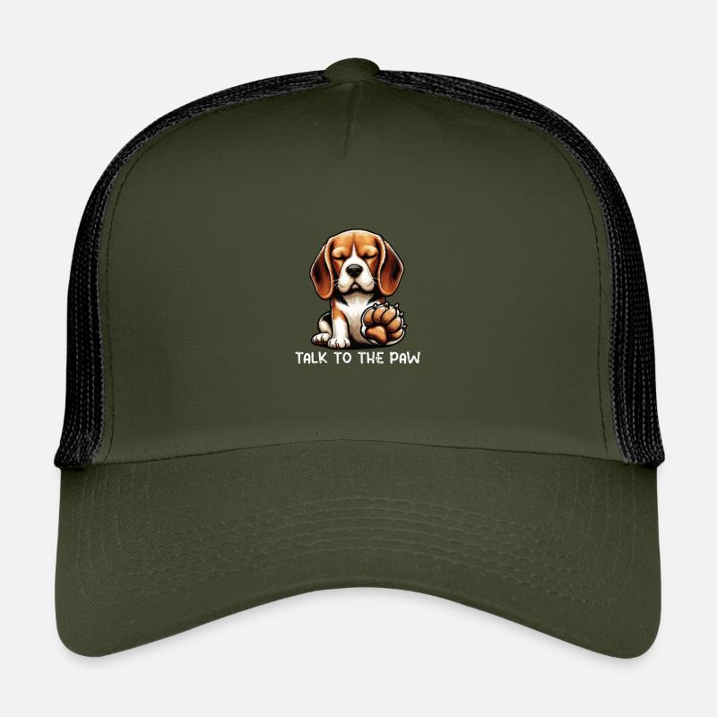 Parlez à la patte Beagle Beagle Propriétaire Beagle Holder Casquette trucker enfant