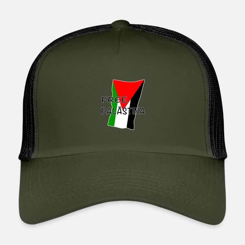 Conception du drapeau de la Palestine libre Casquette trucker enfant
